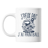 Mug Paintball j'peux pas Blanc - Planetee