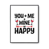 Affiche Amour Toi moi et le vin blanc - Planetee