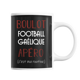Mug Football Gaélique C'est ma Routine - Planetee