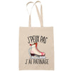 Sac Tote Bag J'peux pas Patinage 2 beige - Planetee