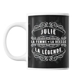 Mug Prénom Julie La Déesse La Légende - Planetee