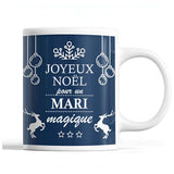 Tasse Noël Mari homme Bleu - Planetee