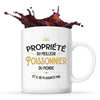 Mug blanc Propriété du Meilleur Poissonnier - Planetee