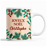 Tasse Noël Christophe Beige - Planetee