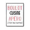 Affiche Cuisine C'est ma Routine - Planetee