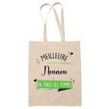 Tote Bag Meilleure Nounou de tous les temps - Planetee