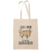 Sac Tote Bag golden retriever amour beige - Planetee