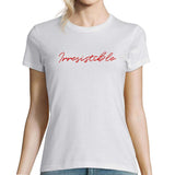 T-shirt Femme Blanc - Irresistible - Planetee