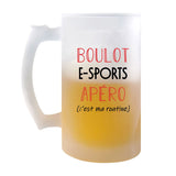 Chope de Bière E-Sports C'est ma Routine - Planetee