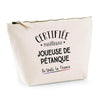 Trousse Joueuse de pétanque certifiée meilleure dans toute la france| Pochette Toilette Maquillage - Planetee
