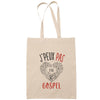 Sac Tote Bag J'peux pas Gospel beige - Planetee