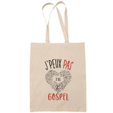 Sac Tote Bag J'peux pas Gospel beige - Planetee