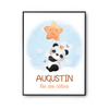 Affiche Augustin bébé Panda Roi des Câlins - Planetee