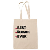 Sac Tote Bag Best Retraité Ever - Planetee