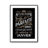 Affiche Janvier Femme Parfaite - Planetee