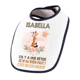 Bavoir Isabella Cou Monté Girafe - Planetee