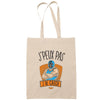 Sac Tote Bag J'peux pas Caserne pompier beige - Planetee