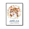 Affiche Amélia Amour Pur Tigre - Planetee