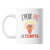 Mug Compta j'peux pas Blanc - Planetee
