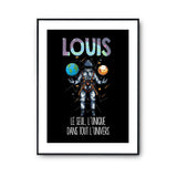 Affiche Prénom Louis Univers - Planetee