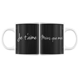 Mug Couples couple Je t'aime...moins que moi | Tasses Duo Amour - Planetee