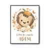 Affiche Adem bébé Lion Roi - Planetee
