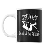 Mug Saut à la perche j'peux pas Noir - Planetee