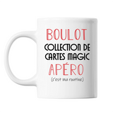 Mug Collection de Cartes Magic C'est ma Routine Blanc - Planetee