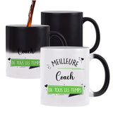 Mug magique Meilleure Coach de tous les temps - Planetee