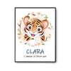 Affiche Clara Amour Pur Tigre - Planetee