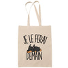 Sac Tote Bag doberman je le ferai demain beige - Planetee