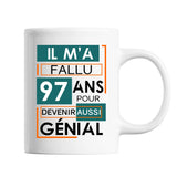 Mug Anniversaire Génial 97 ans - Planetee