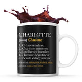 Mug Charlotte Définition Perfection - Planetee