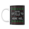 Mug de Noël - Cette Fille adore Noël - Planetee