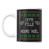 Mug de Noël - Cette Fille adore Noël - Planetee