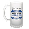 Chope de bière Je ne suis pas Superman, je suis Handballeur - Planetee
