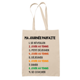 Tote Bag Tennis Journée Parfaite - Planetee