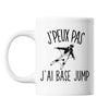 Mug Base jump j'peux pas Blanc - Planetee