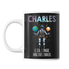 Mug Prénom Charles Univers - Planetee