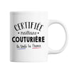 Mug Femme Couturière Meilleure de France | Tasse Blanc métier - Planetee