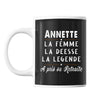 Mug prénom Annette cadeau départ retraite - Planetee