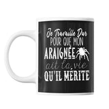 Mug Araignée travaille dur - Planetee