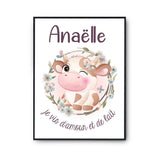 Affiche Anaëlle Amour et Biberon de Lait Vache - Planetee