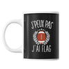 Mug Flag j'peux pas Noir - Planetee