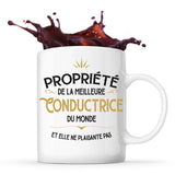 Mug blanc Propriété de la Meilleure Conductrice - Planetee