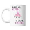 Mug Grande Licorne Rose - Planetee