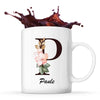 Mug Blanc Patricia Lettre Fleur - Planetee