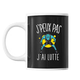 Mug Lutte j'peux pas Noir - Planetee