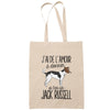 Sac Tote Bag jack russel amour beige - Planetee