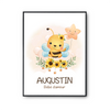 Affiche Augustin bébé d'amour abeille - Planetee